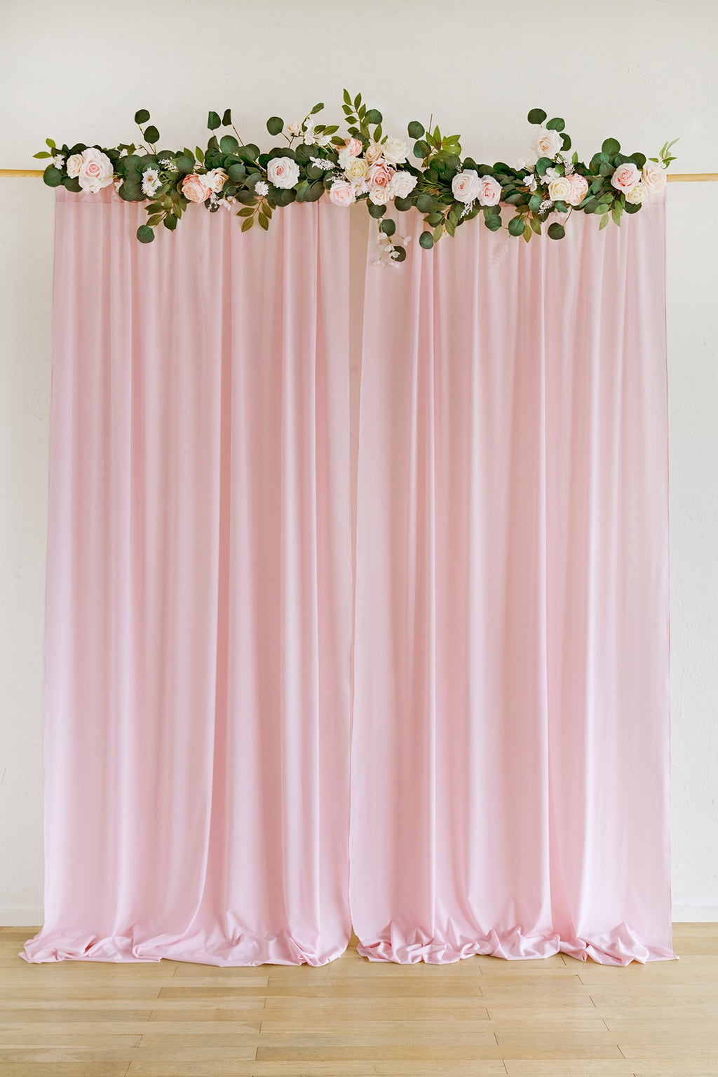 Sheer Backdrop Curtain Panels 60"w x 10FT (Set of 2) - 7 Colors - lingsDev