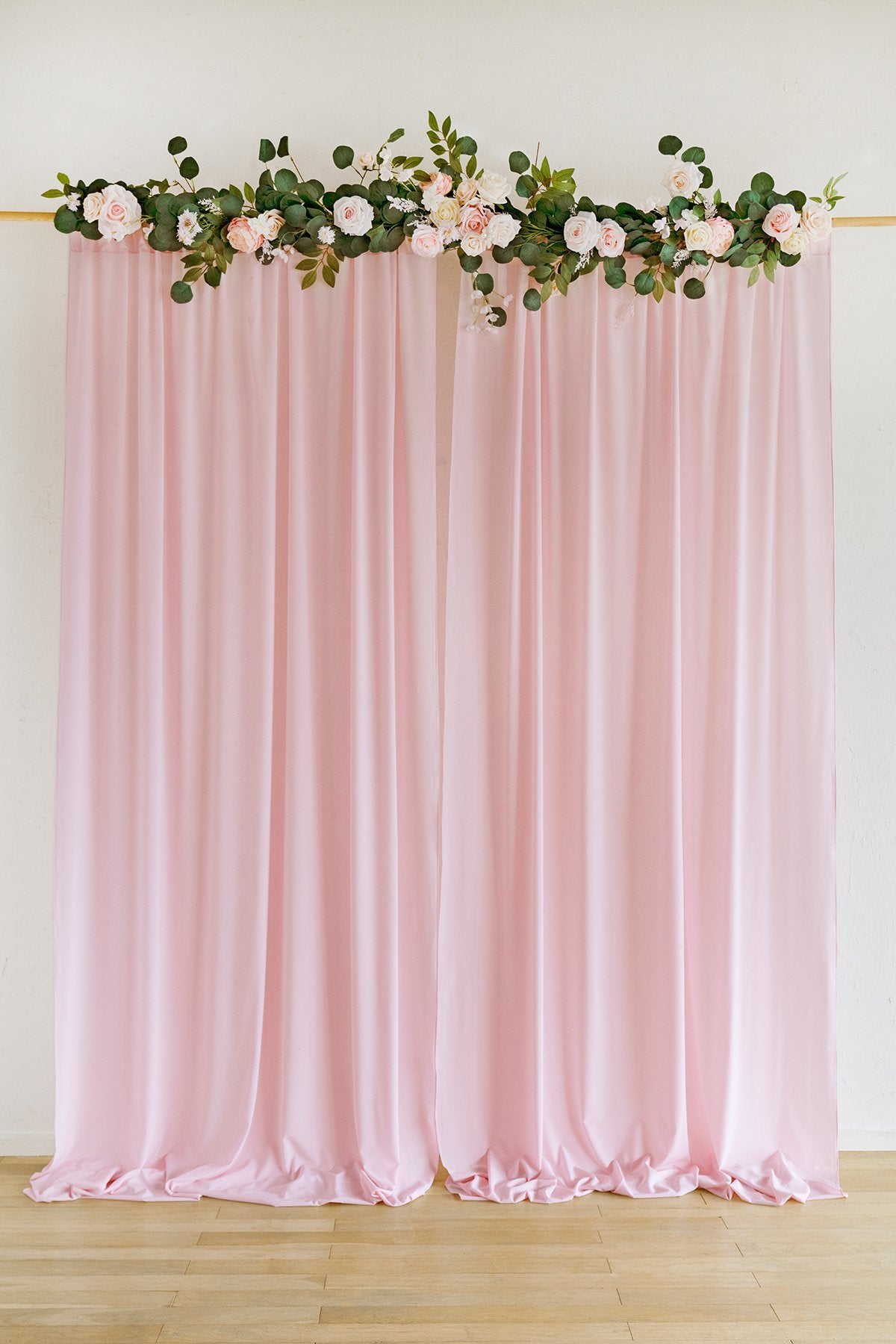 Sheer Backdrop Curtain Panels 60"w x 10FT (Set of 2) - 7 Colors - lingsDev