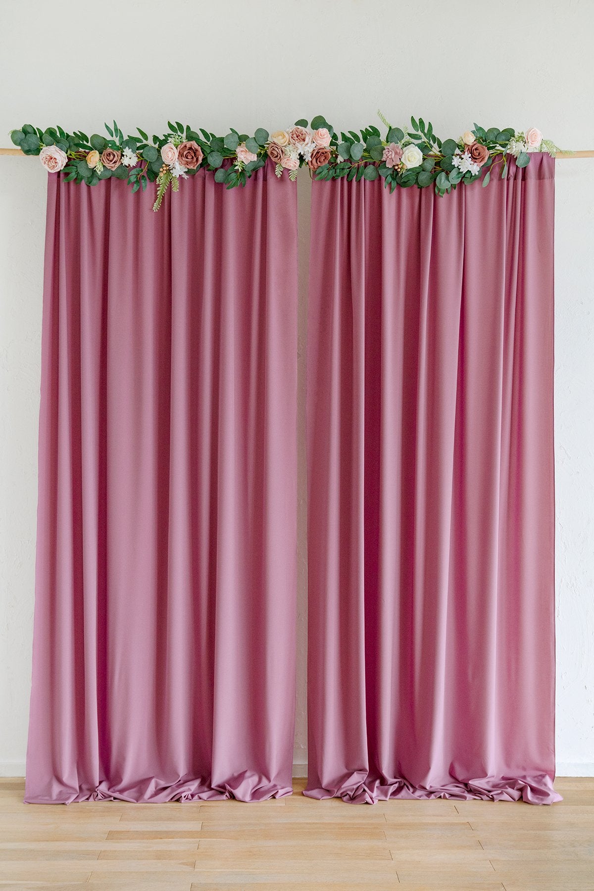 Sheer Backdrop Curtain Panels 60"w x 10FT (Set of 2) - 7 Colors - lingsDev