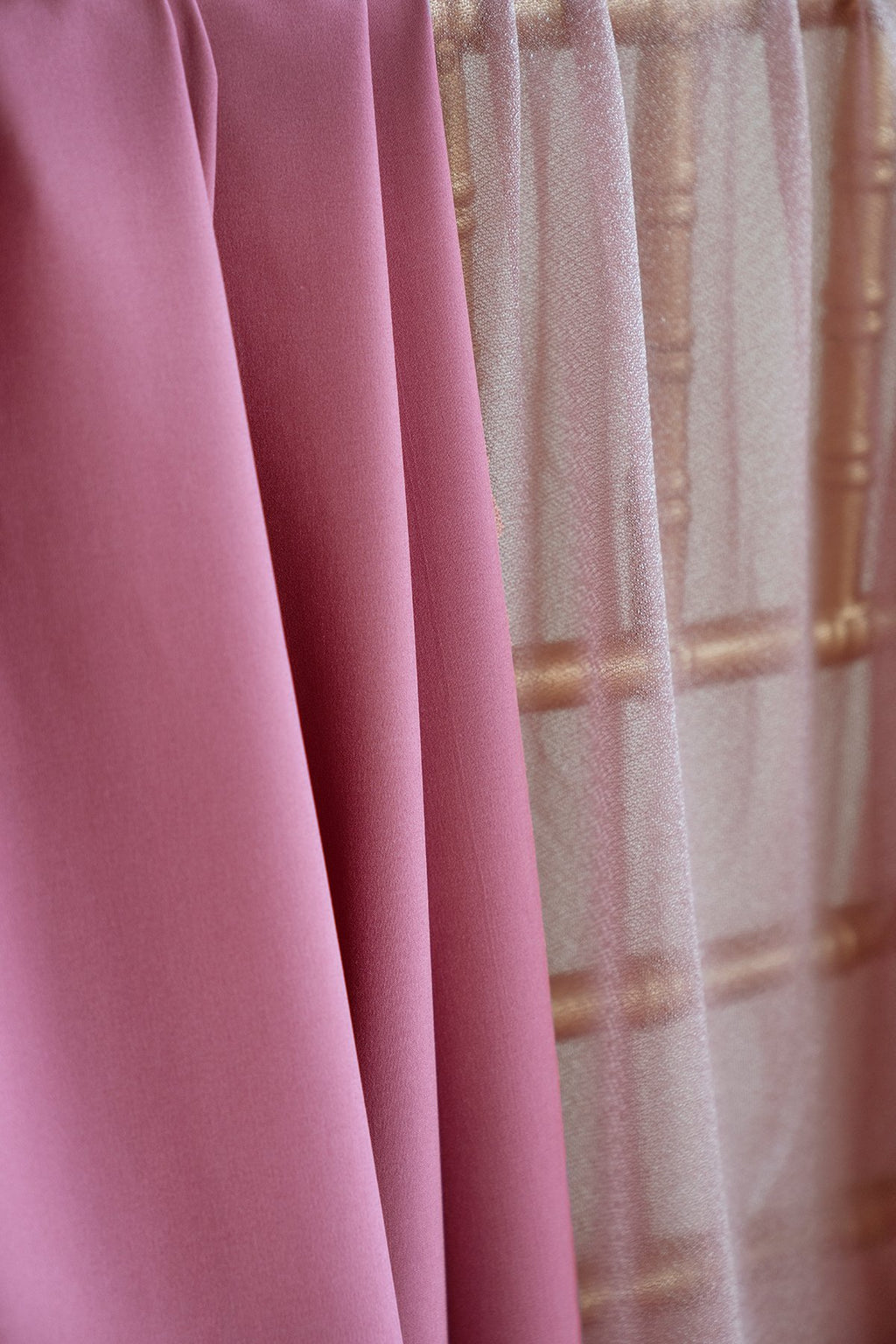 Sheer Backdrop Curtain Panels 60"w x 10FT (Set of 2) - 7 Colors - lingsDev