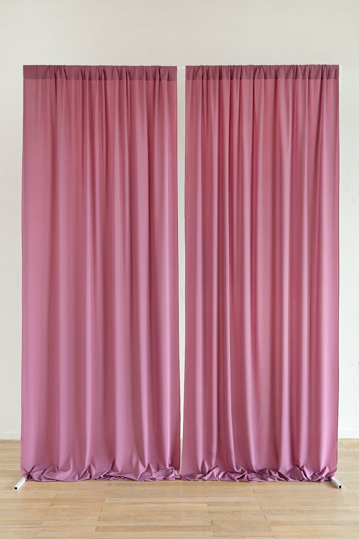 Sheer Backdrop Curtain Panels 60"w x 10FT (Set of 2) - 7 Colors - lingsDev