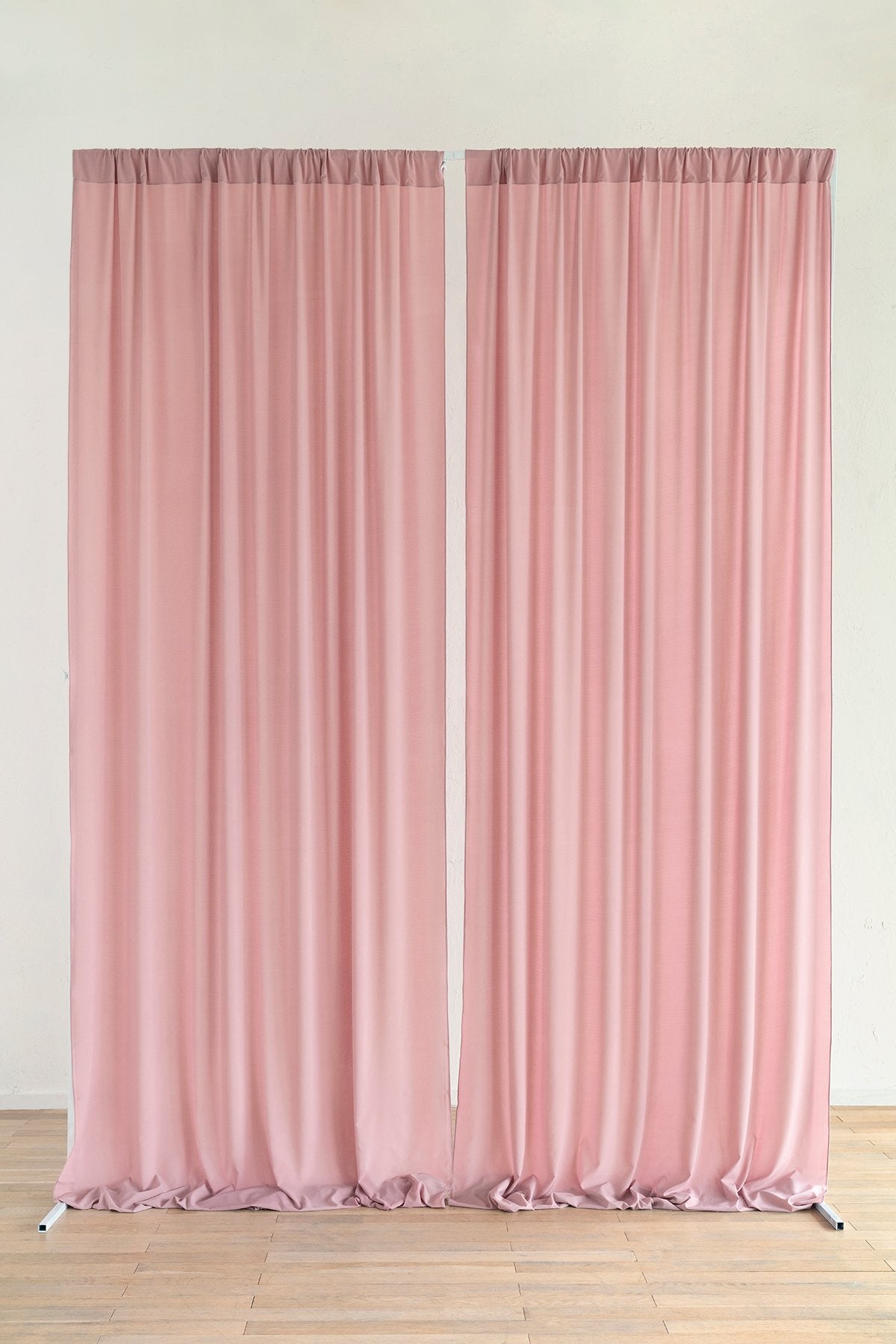 Sheer Backdrop Curtain Panels 60"w x 10FT (Set of 2) - 7 Colors - lingsDev
