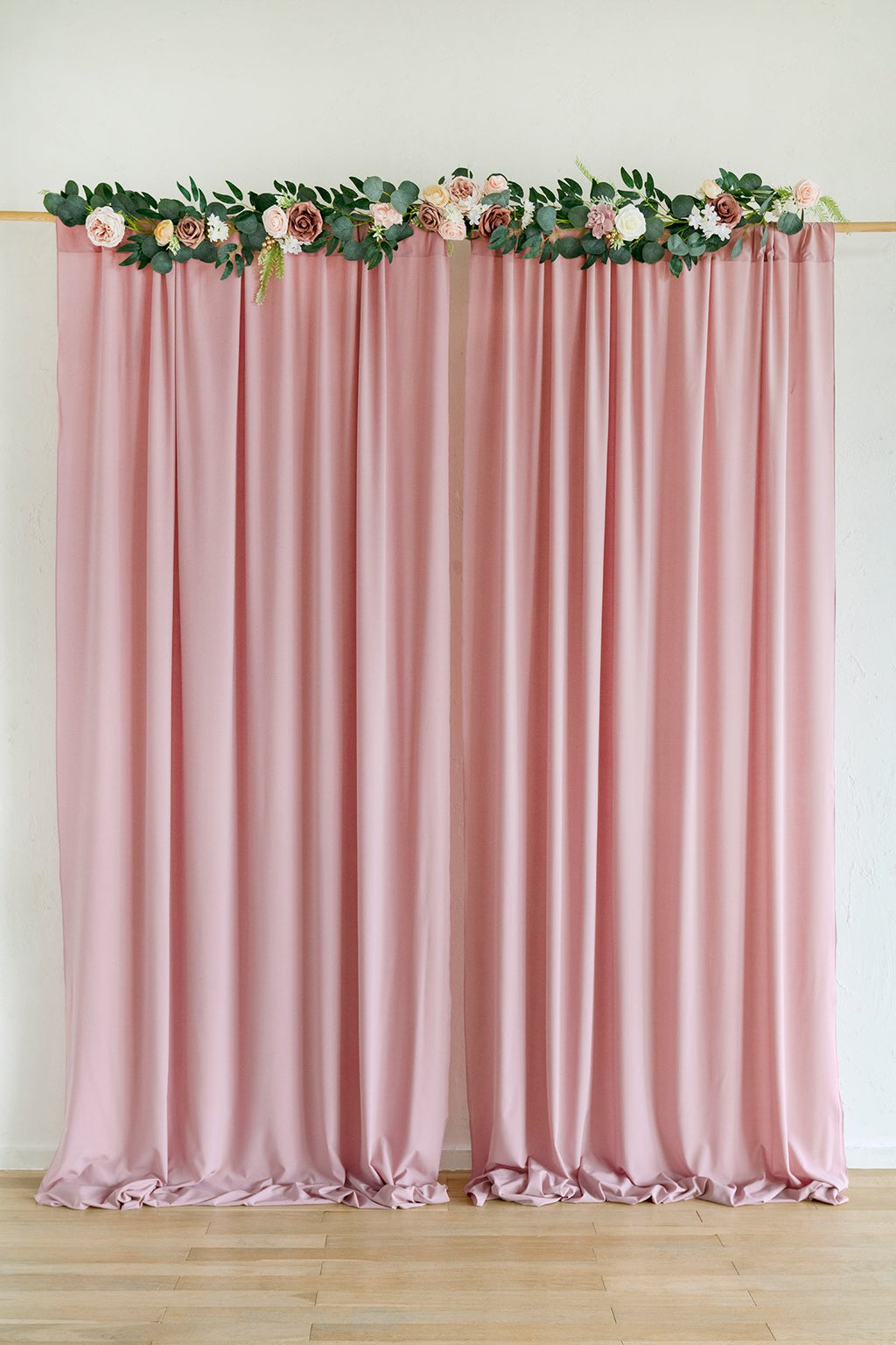 Sheer Backdrop Curtain Panels 60"w x 10FT (Set of 2) - 7 Colors - lingsDev