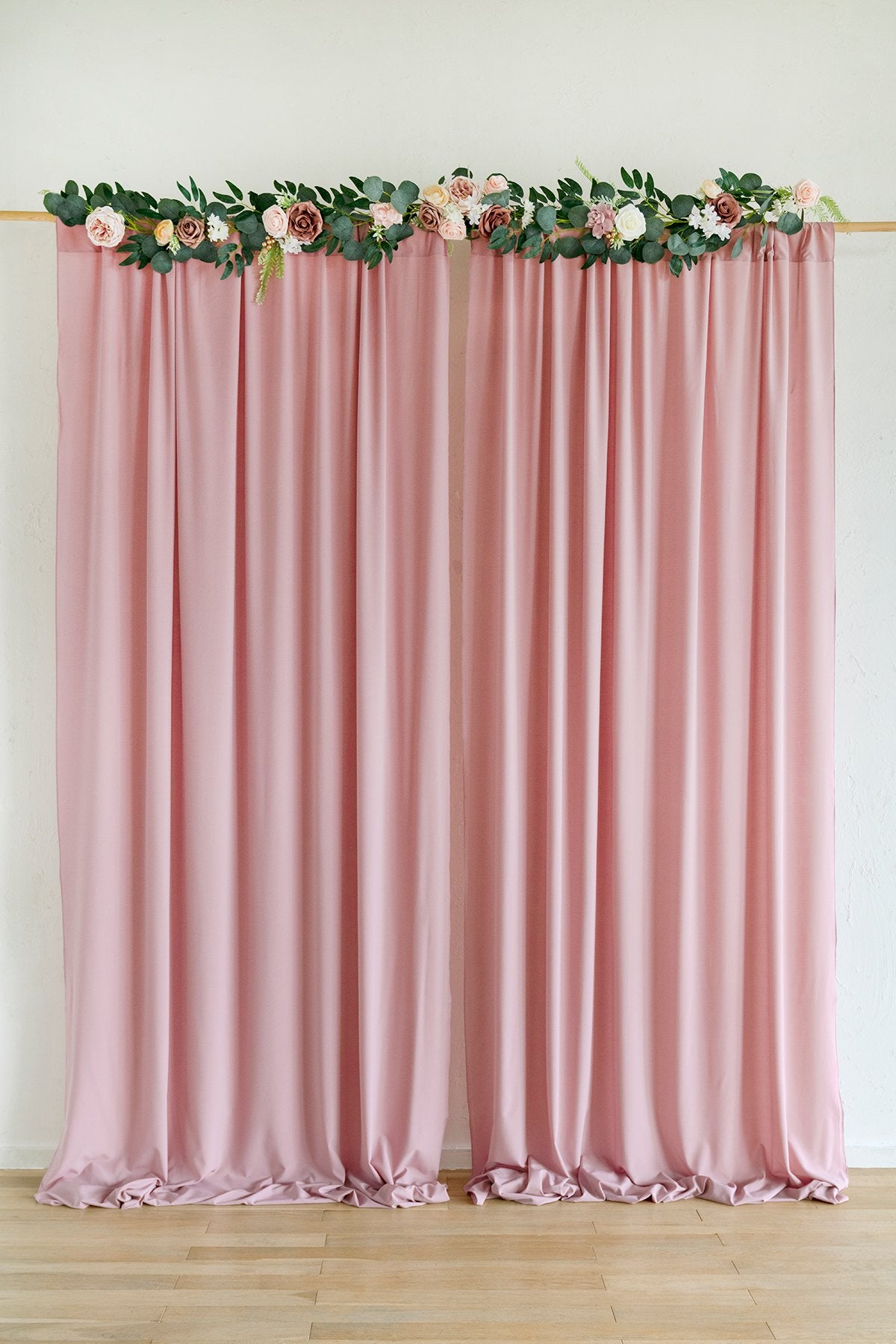 Sheer Backdrop Curtain Panels 60"w x 10FT (Set of 2) - 7 Colors - lingsDev