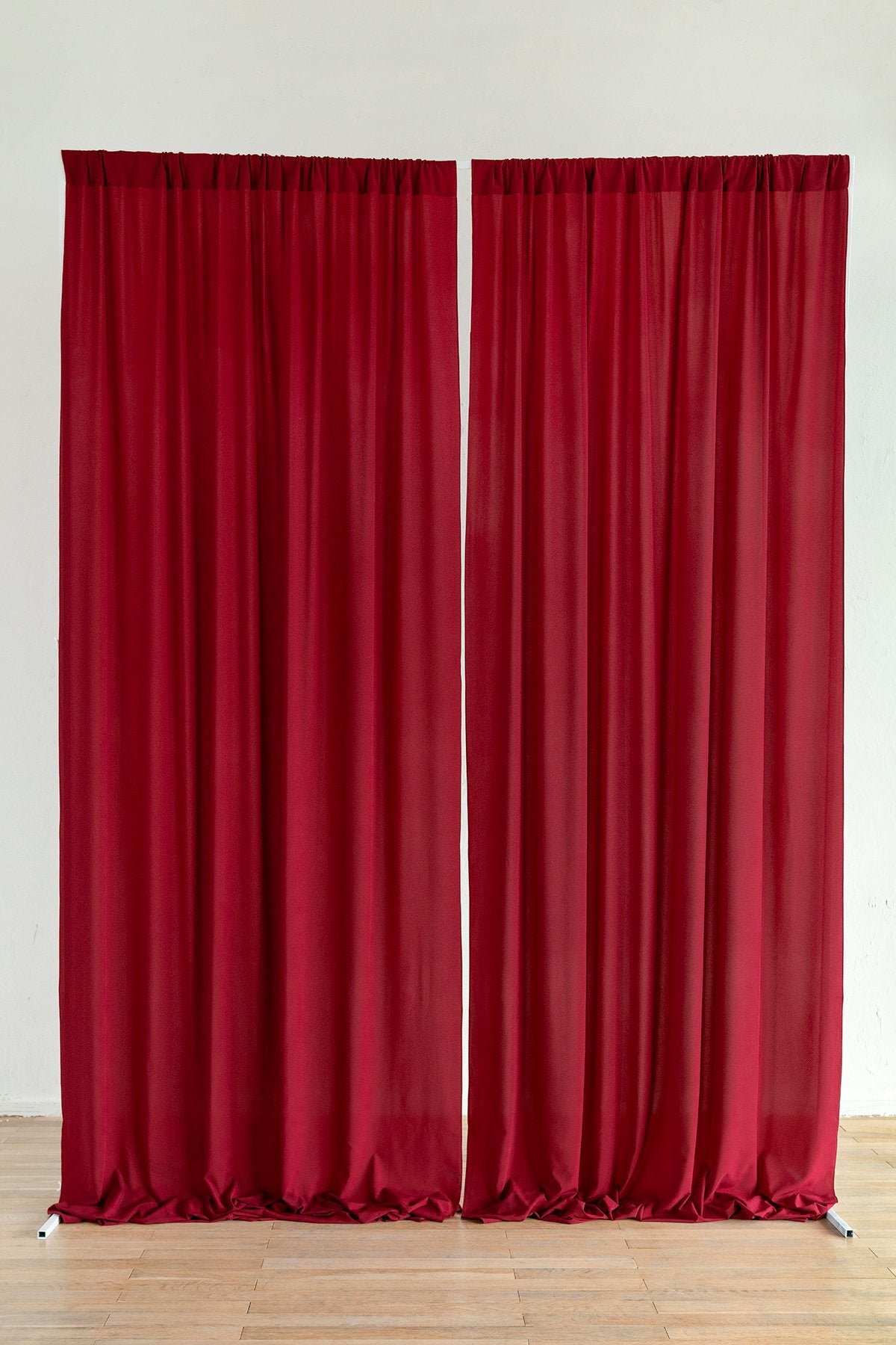 Sheer Backdrop Curtain Panels 60"w x 10FT (Set of 2) - 7 Colors - lingsDev