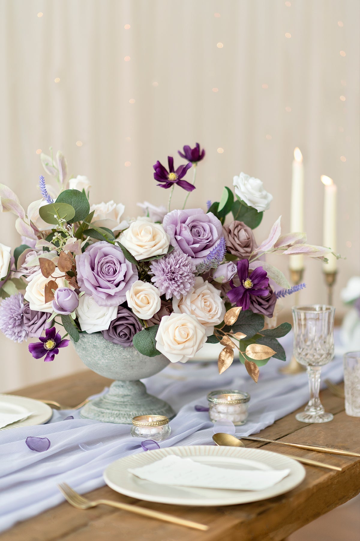 Lilac Purple Designer Flower Boxes