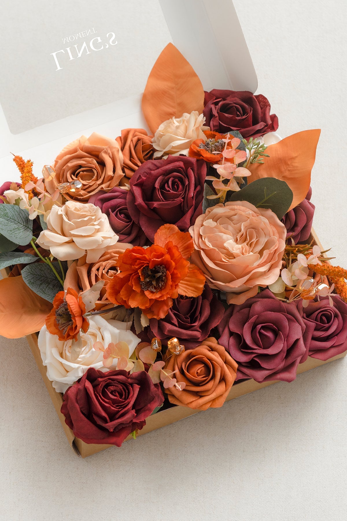 Burgundy & Marsala Designer Flower Boxes