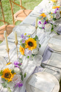 Half Moon Flower Ball Centerpiece (Set of 6) - Sunflowers & Lavender - lingsDev