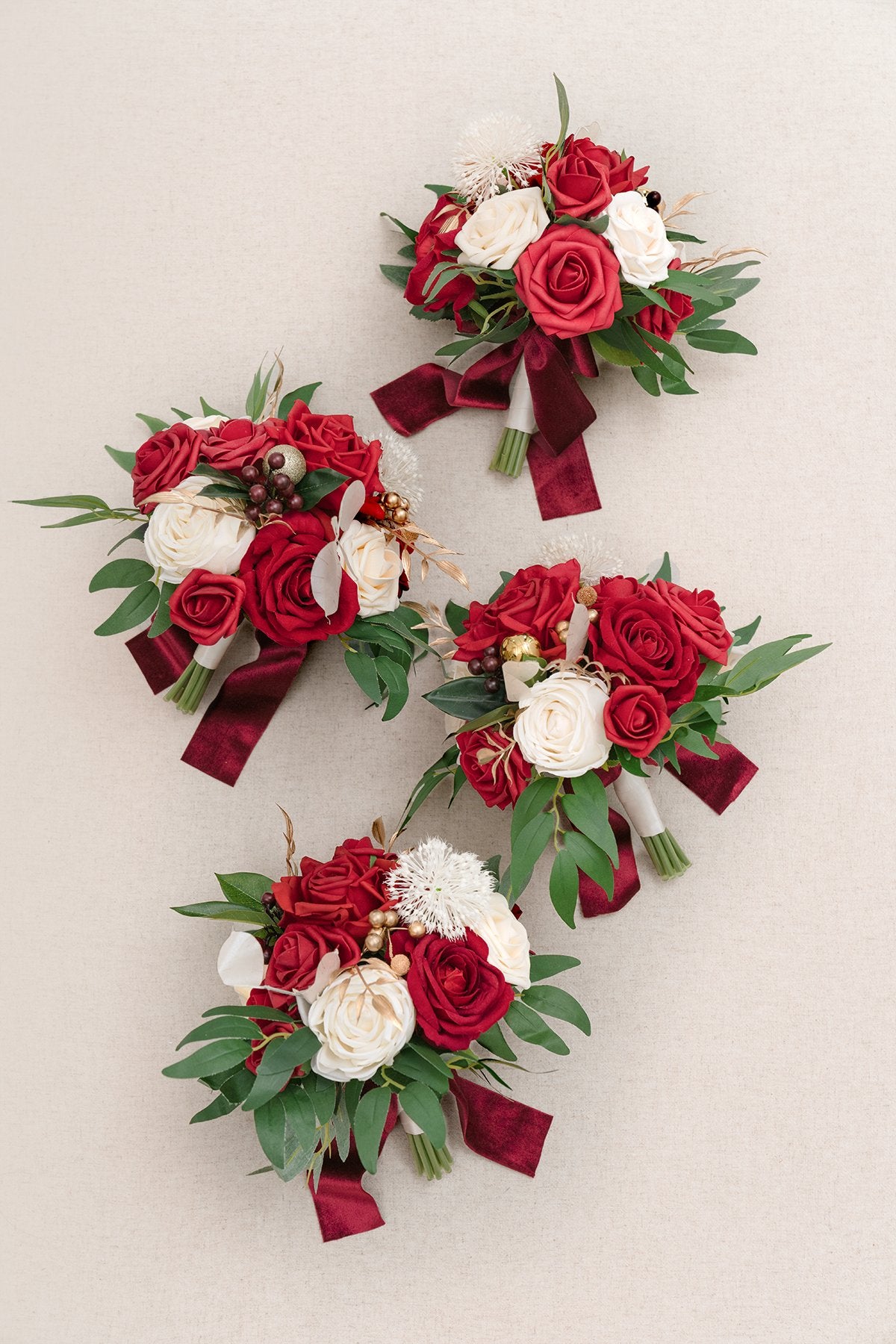 7"/9" Bridesmaid Bouquet - Whimsical Christmas - lingsDev