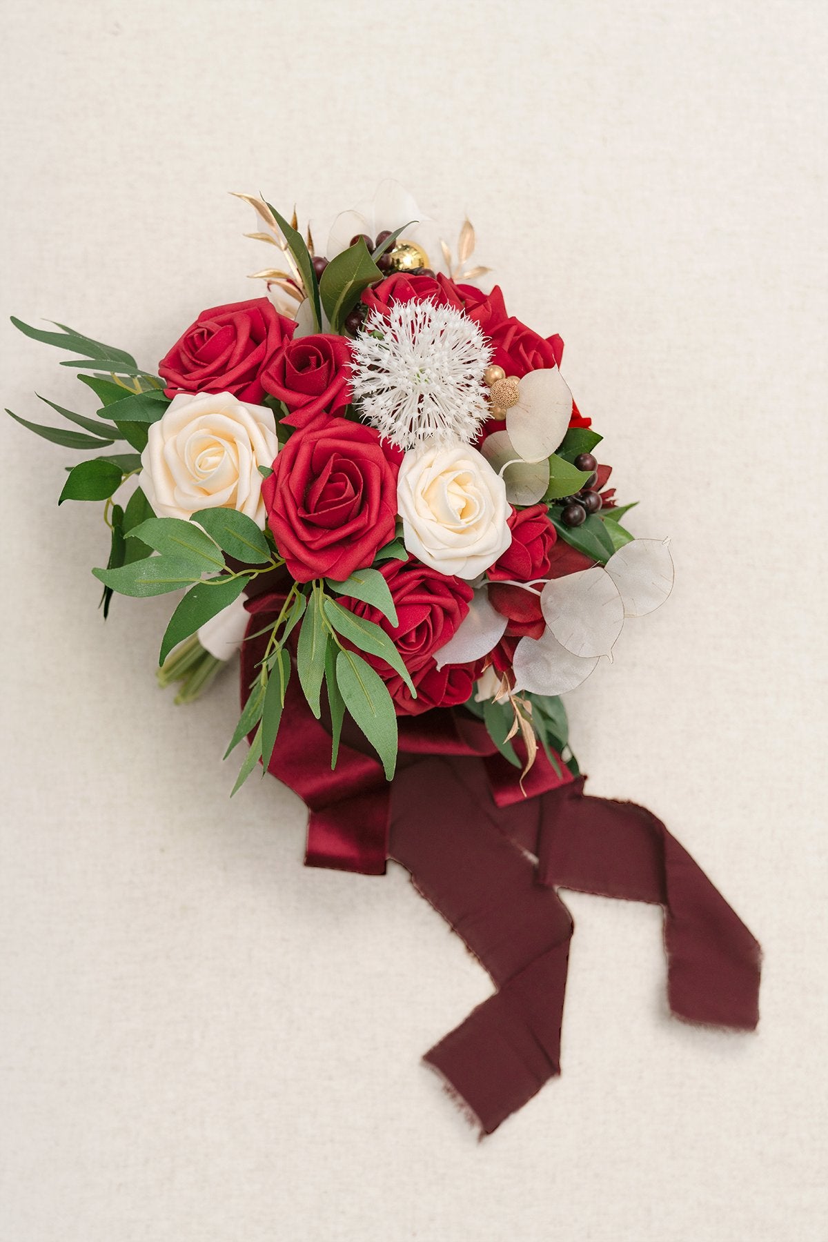 7"/9" Bridesmaid Bouquet - Whimsical Christmas - lingsDev