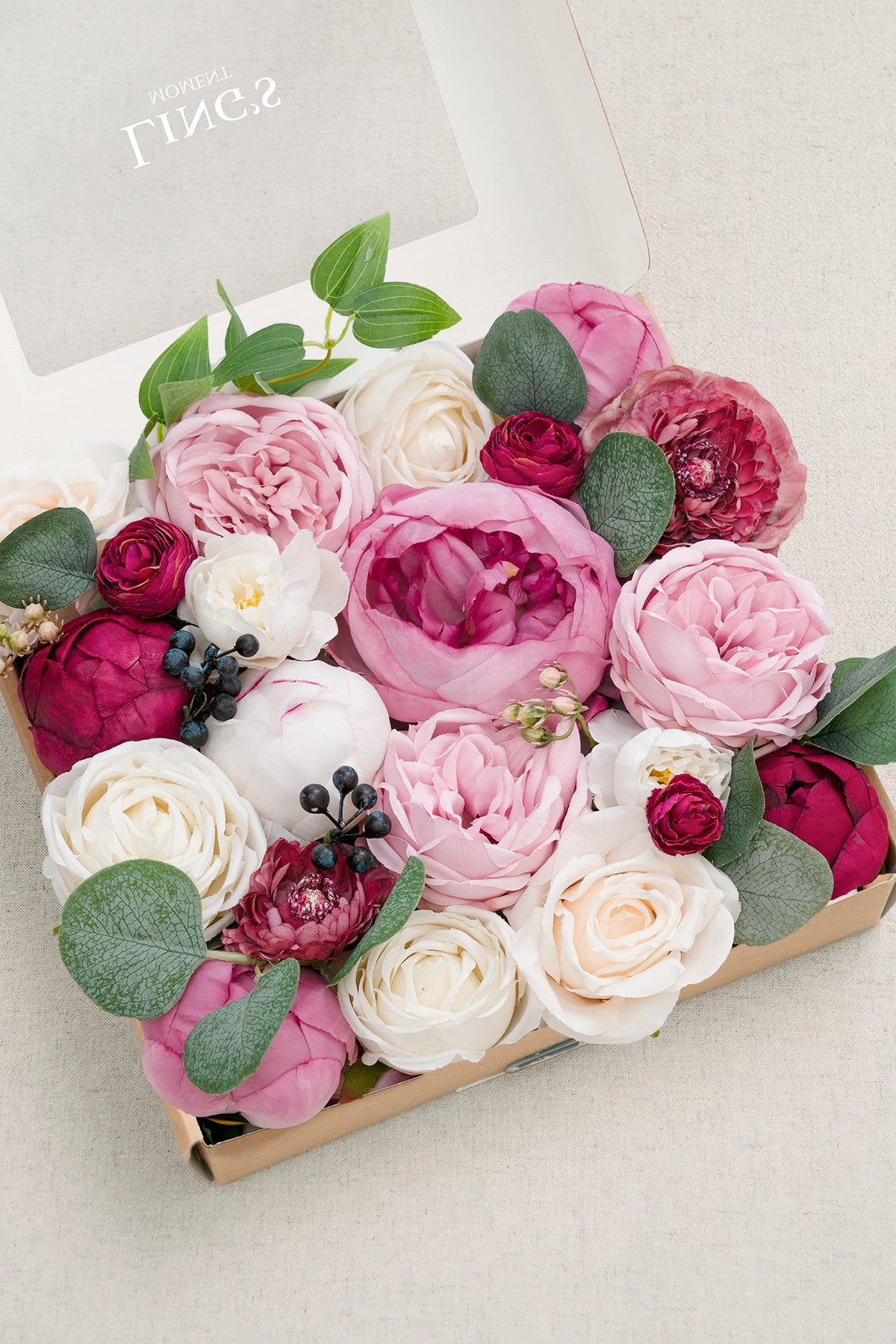 Burgundy & Marsala Flowers Box Set - 26 Styles - lingsDev