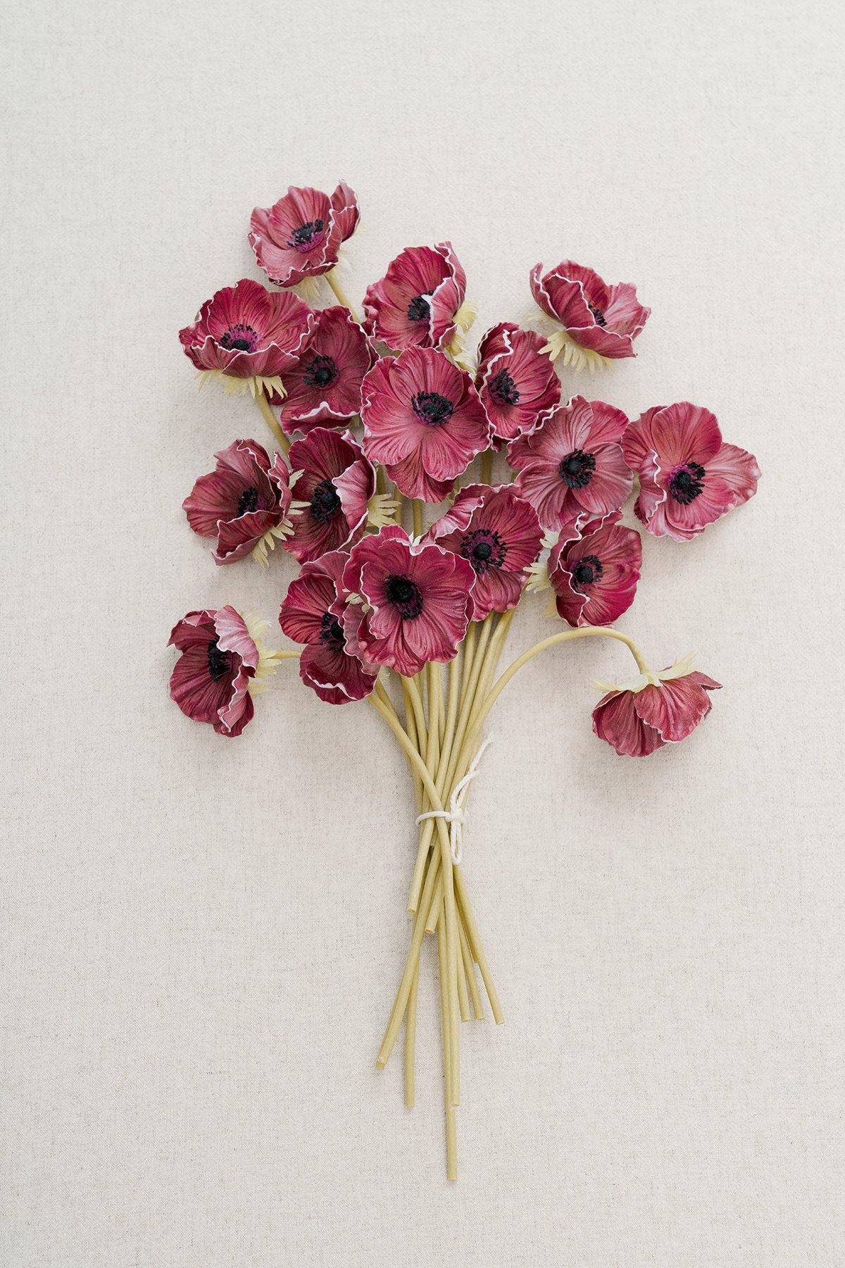 2.75" Poppy with Long Stem - 5 Colors - lingsDev