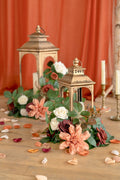 Lantern Floral Arrangements (Set of 6) - Sunset Terracotta