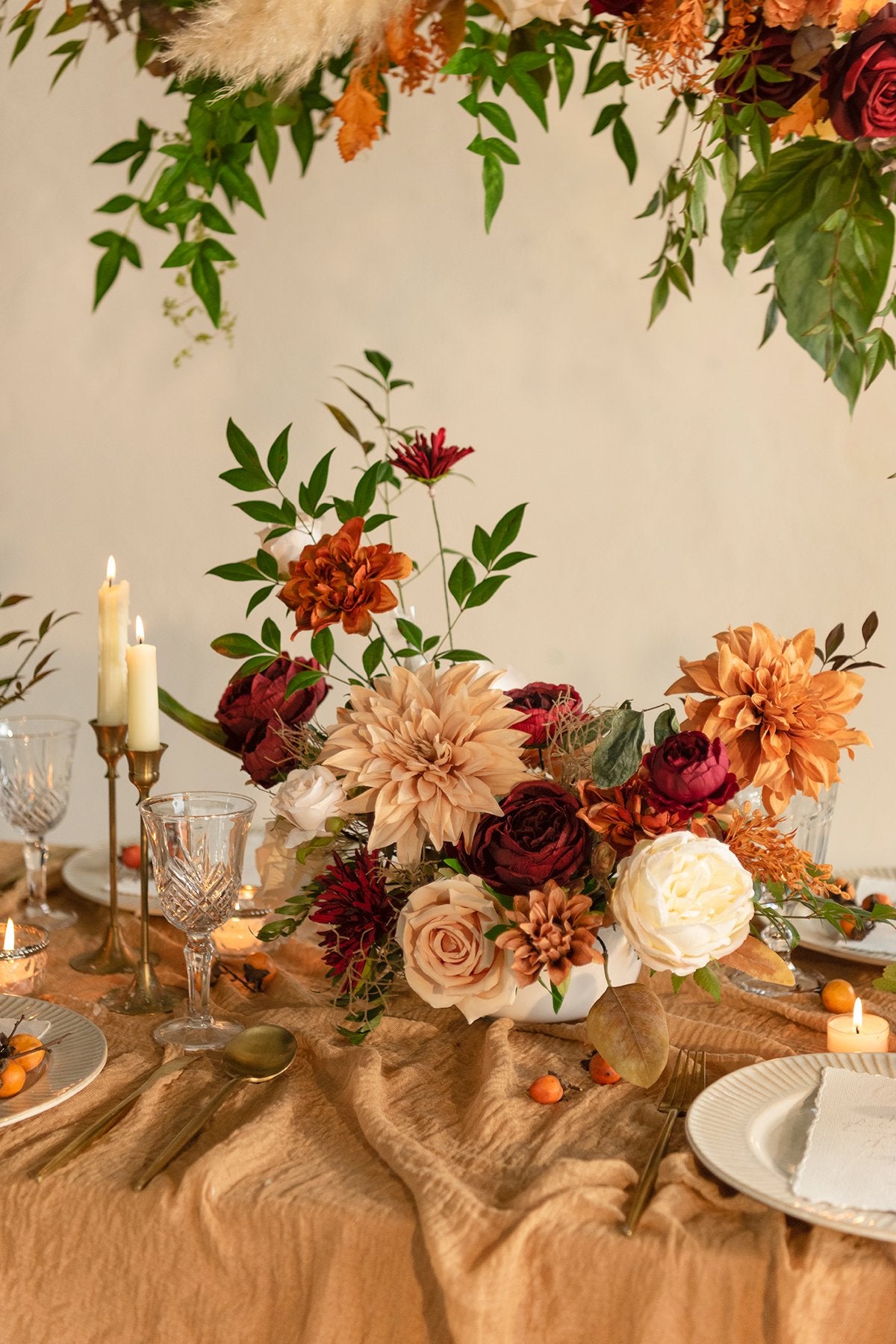 Burgundy & Marsala Flowers Box Set - 26 Styles - lingsDev