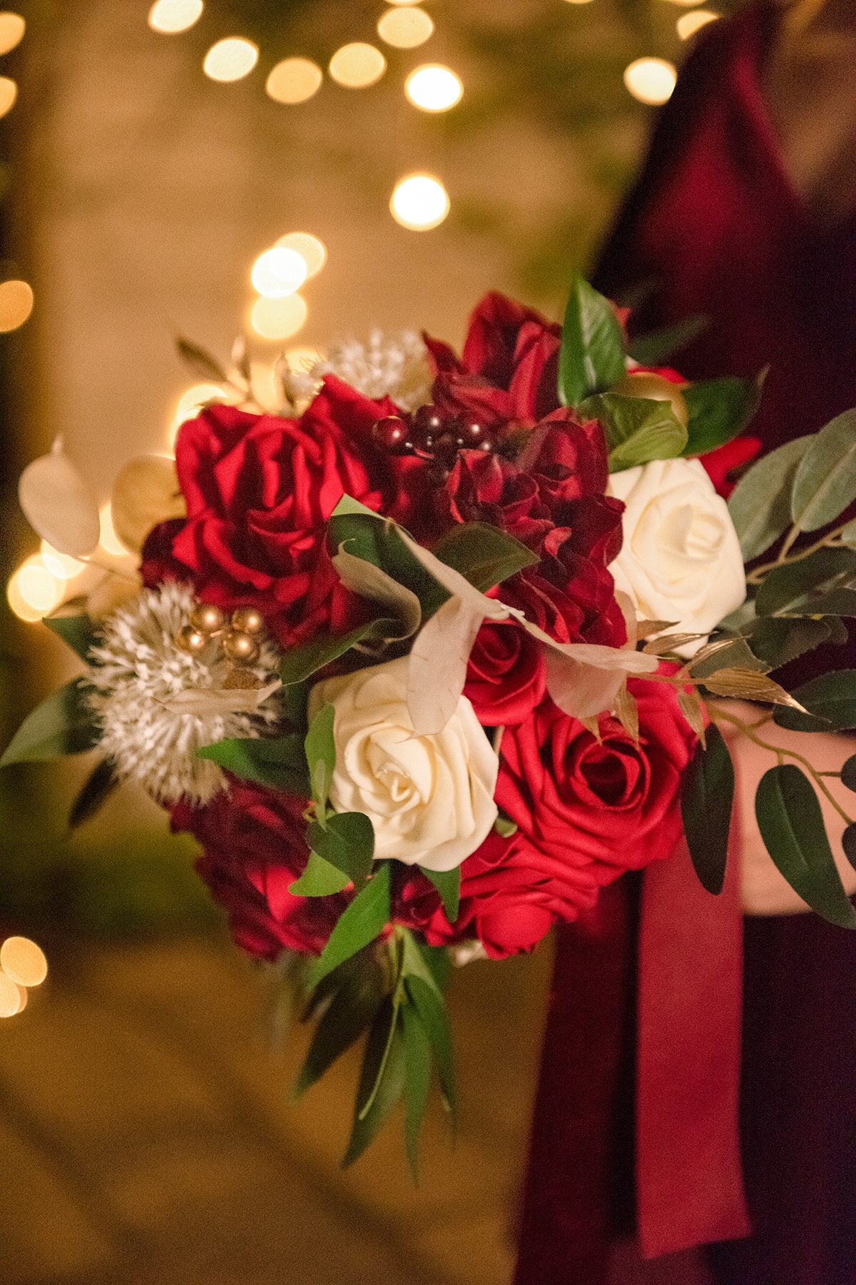 7"/9" Bridesmaid Bouquet - Whimsical Christmas - lingsDev