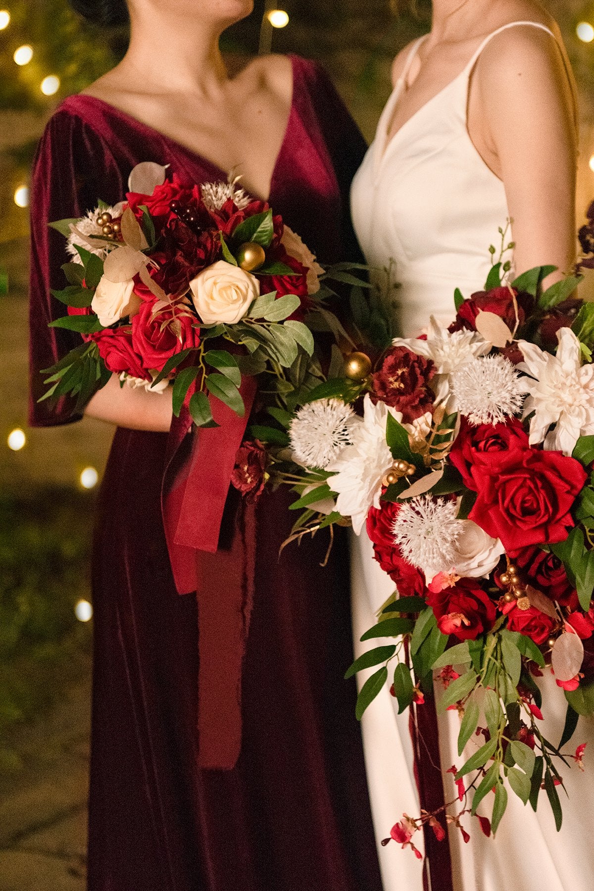 7"/9" Bridesmaid Bouquet - Whimsical Christmas - lingsDev