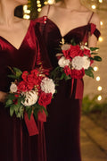 7"/9" Bridesmaid Bouquet - Whimsical Christmas - lingsDev