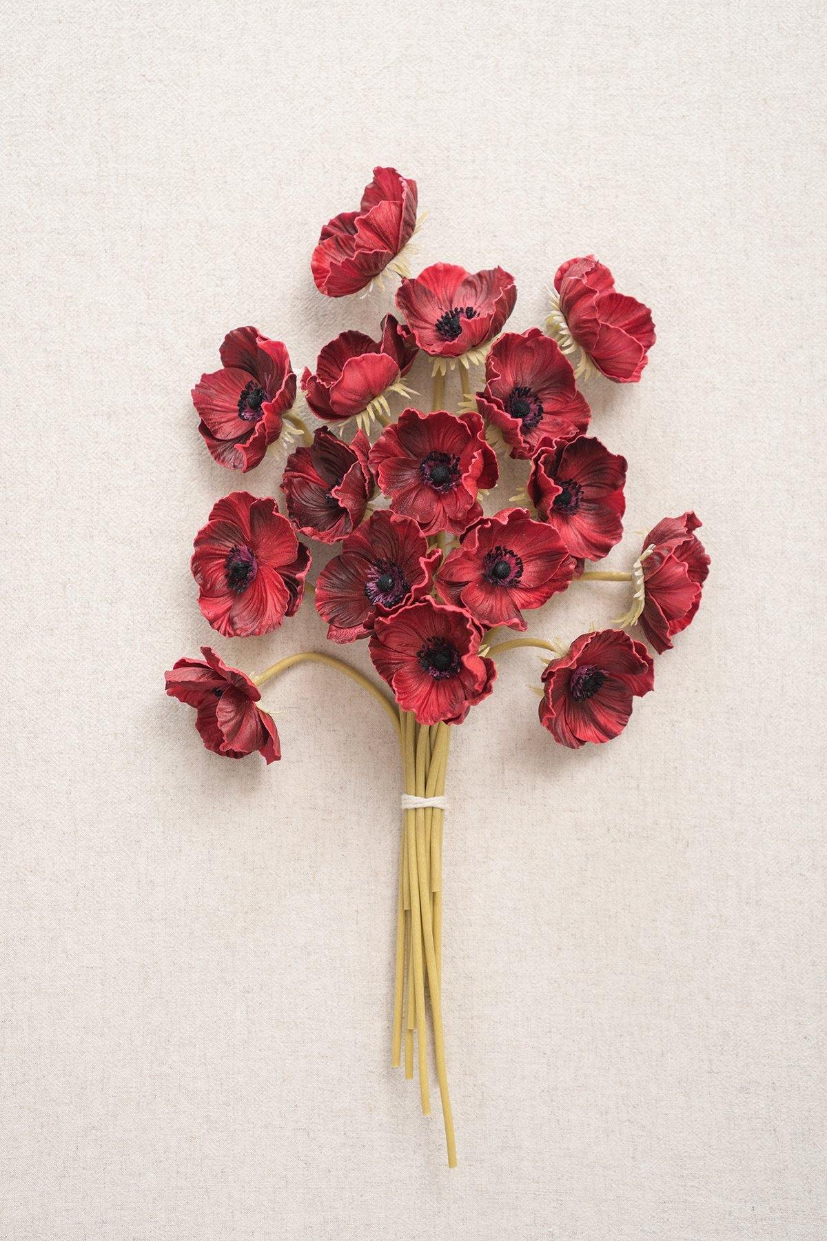 2.75" Poppy with Long Stem - 5 Colors - lingsDev