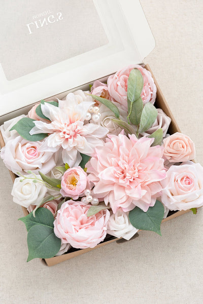 Silk Dahlia Designer Flower Boxes