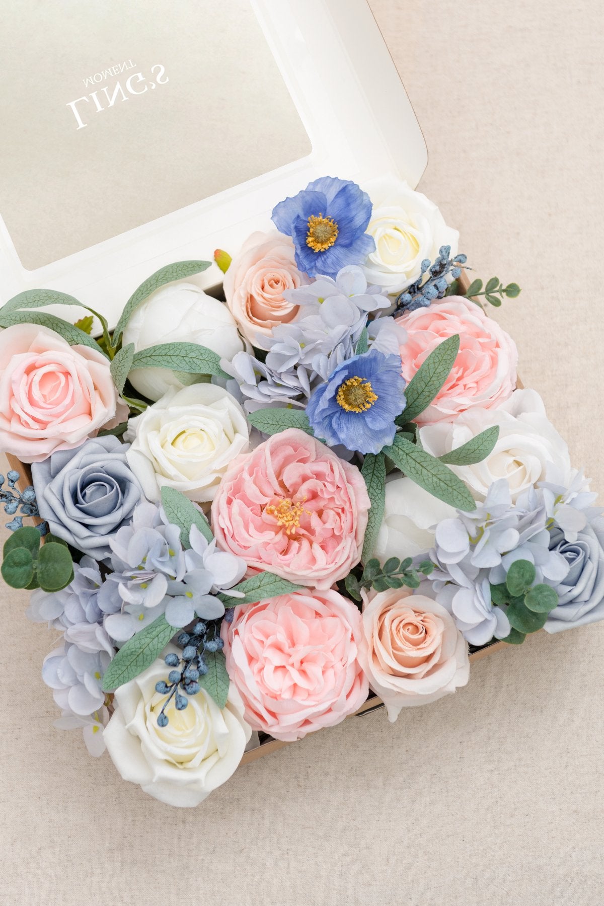 Dusty Blue Flowers Box Set - 11 Styles - lingsDev
