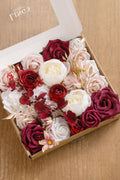 Dusty Rose & Burgundy Flowers Box Set - Passionate Marsala (Deluxe) - lingsDev