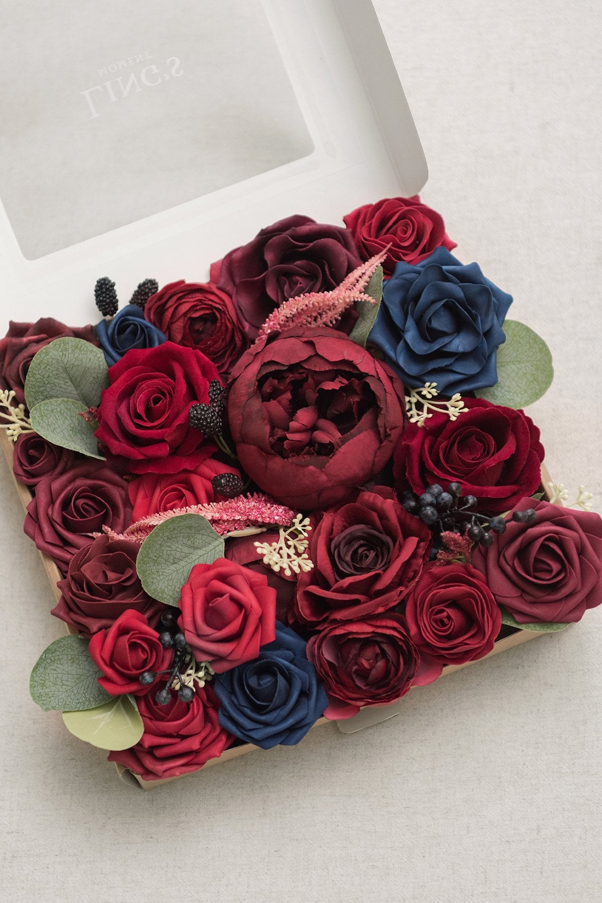 Burgundy & Marsala Flowers Box Set - 26 Styles - lingsDev