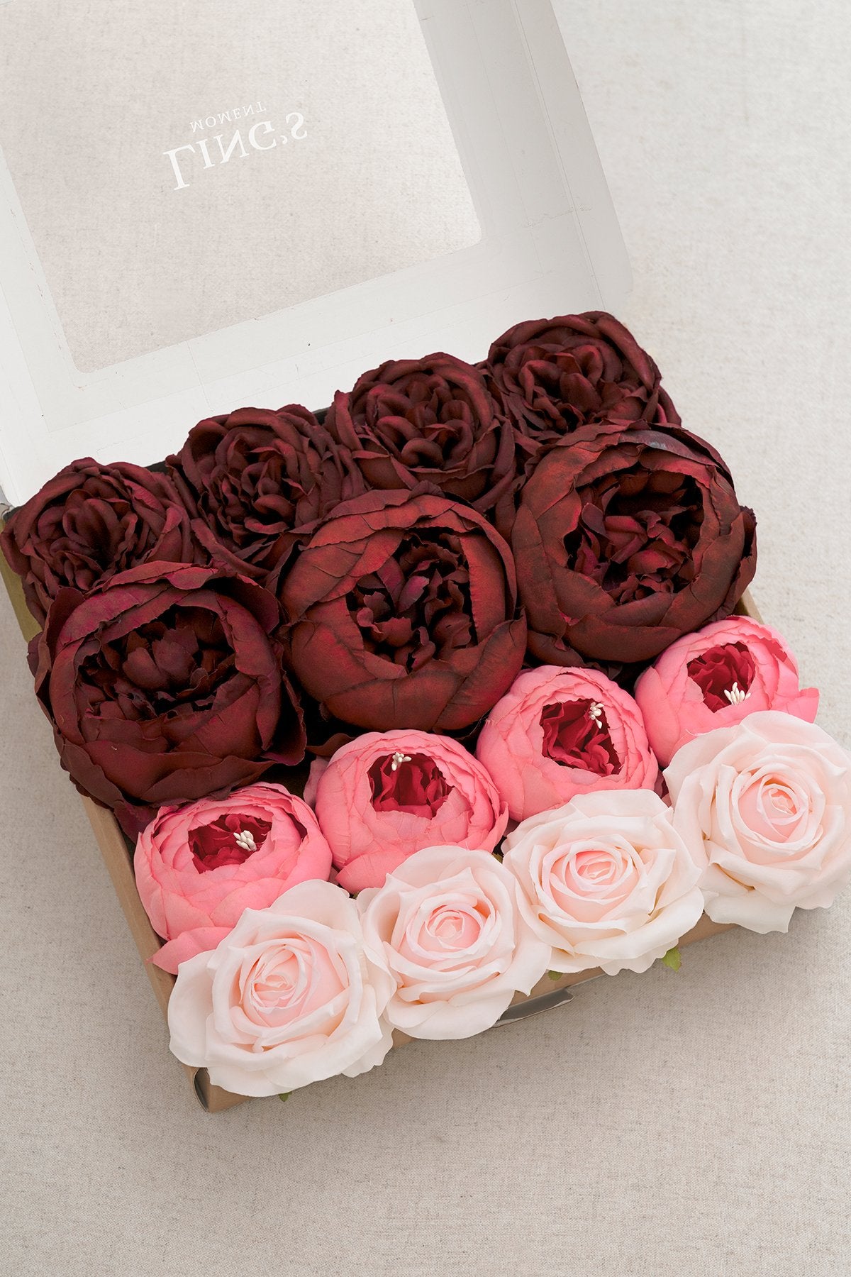 Burgundy & Marsala Flowers Box Set - 26 Styles - lingsDev