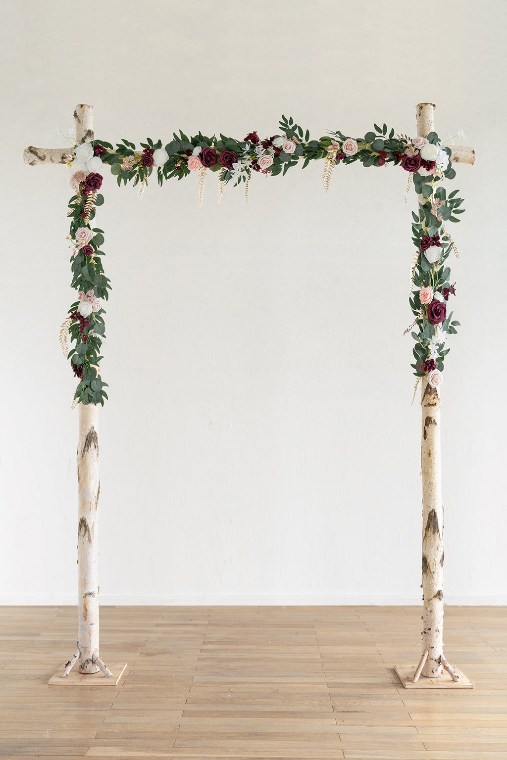Arch Flower Garland 6.5FT (Set of 2) - Passionate Marsala - lingsDev