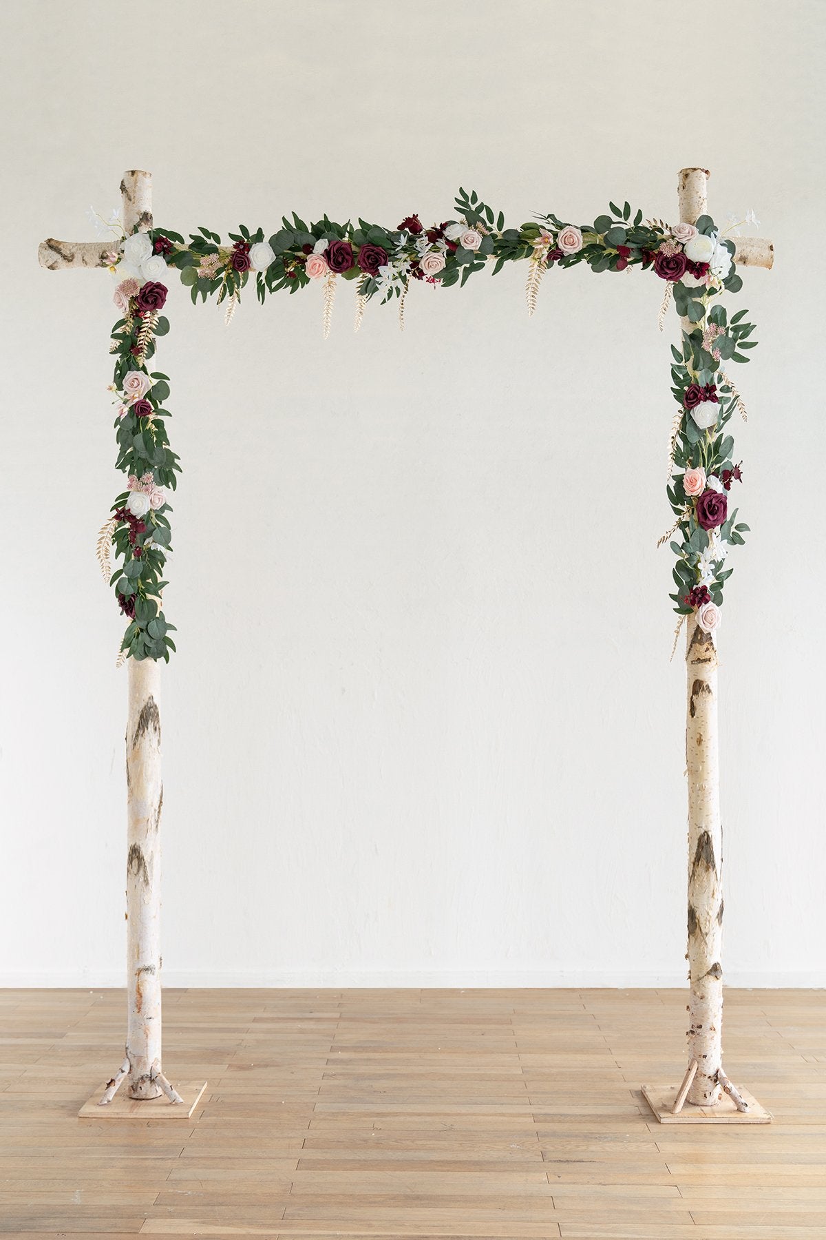 Arch Flower Garland 6.5FT (Set of 2) - Passionate Marsala - lingsDev