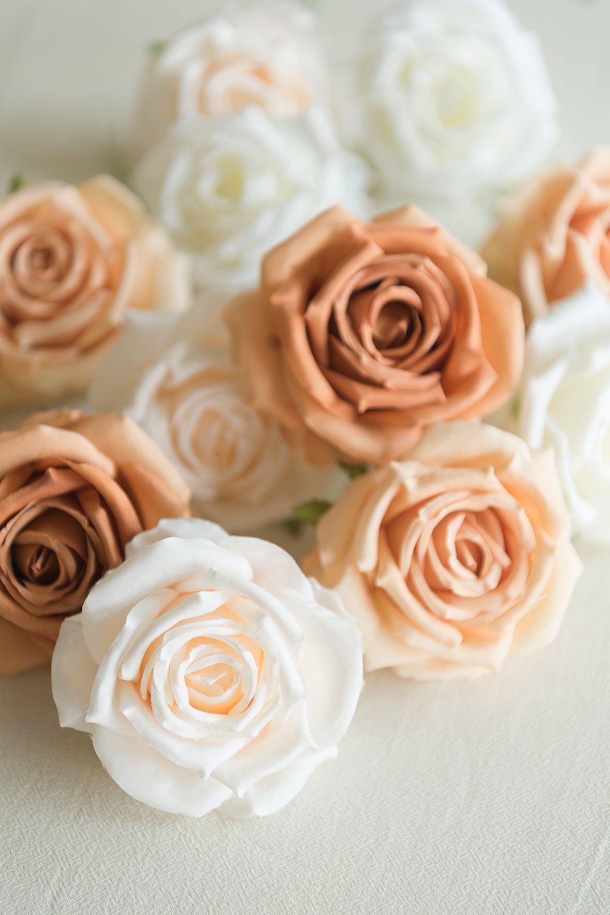 3.5" Silk Vendela Rose with Stem - 8 Styles