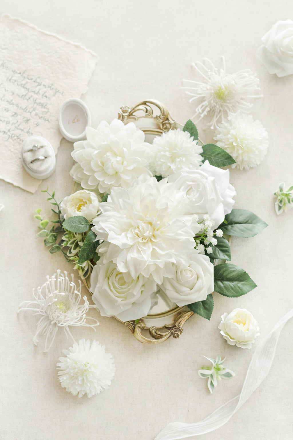 Silk Dahlia Designer Flower Boxes