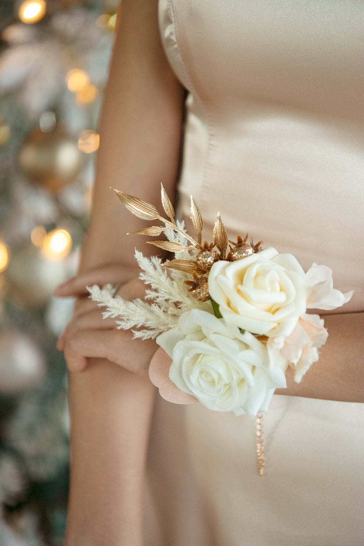 White & Beige Flowers & Greenery for DIY - lingsDev