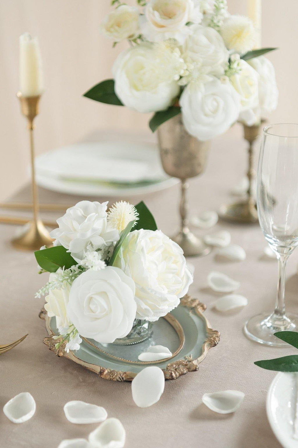 Silk Rose Petals - Ivory - lingsDev