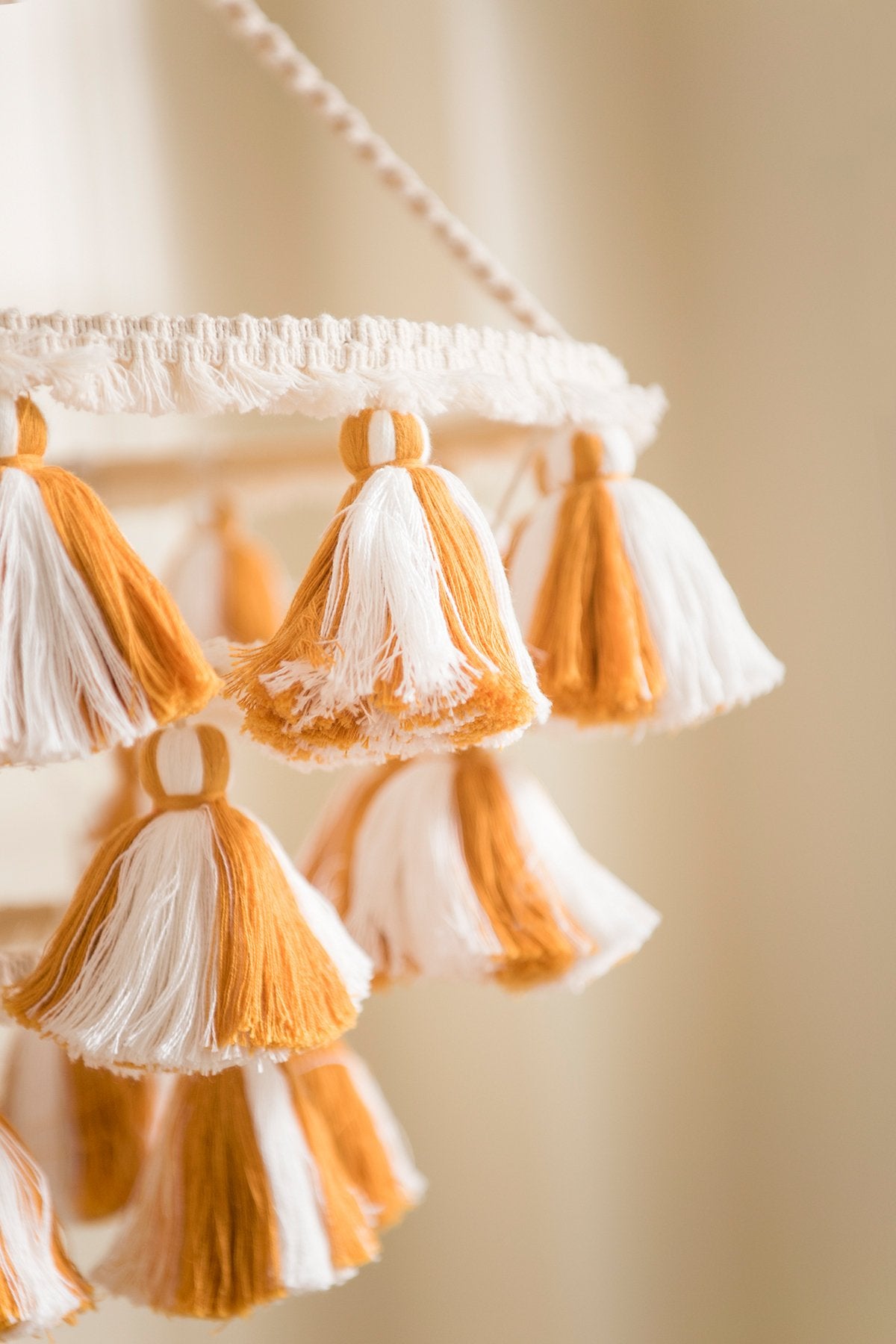 Tasseled Lampshade - 2 Colors