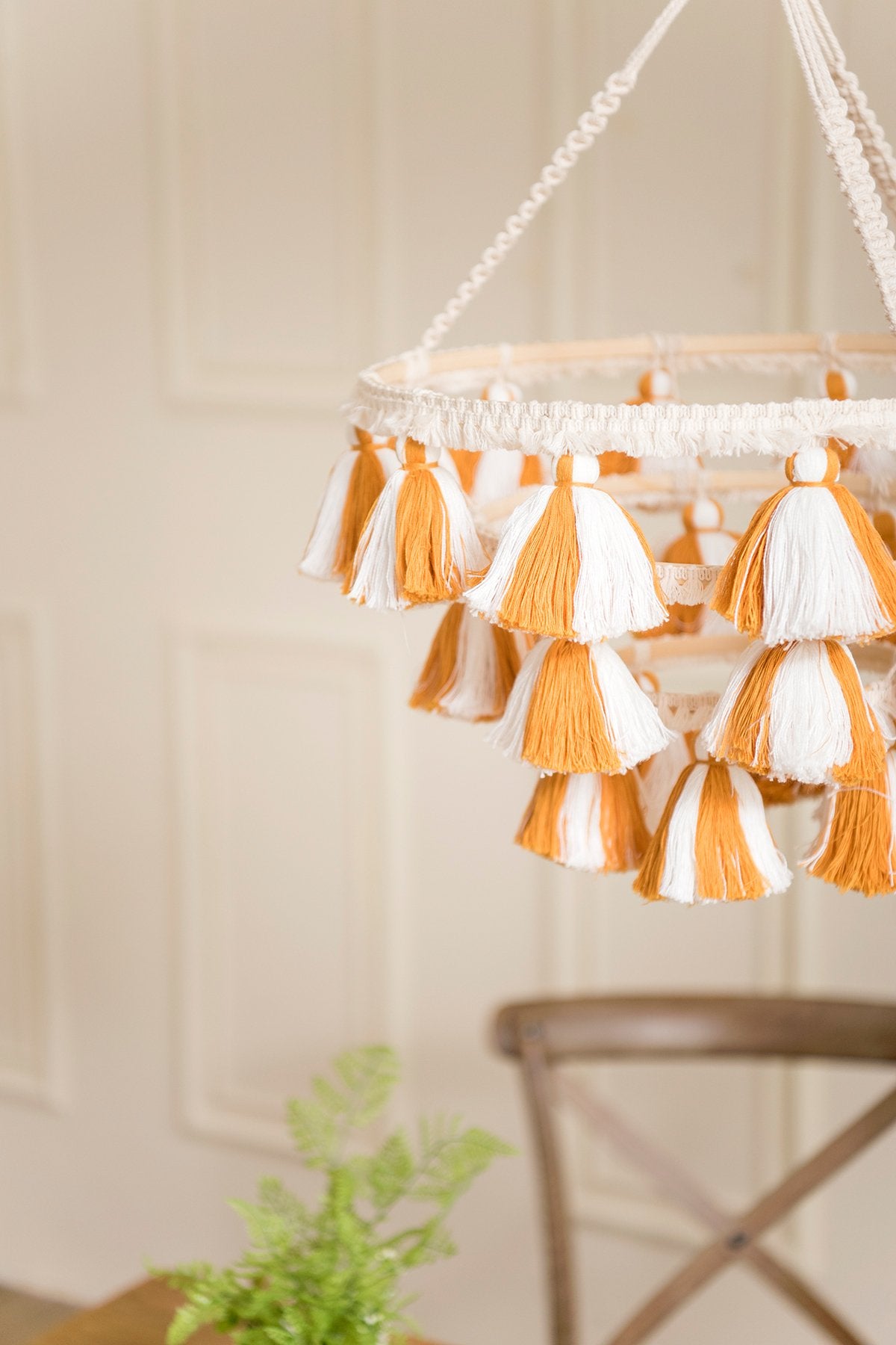 Tasseled Lampshade - 2 Colors