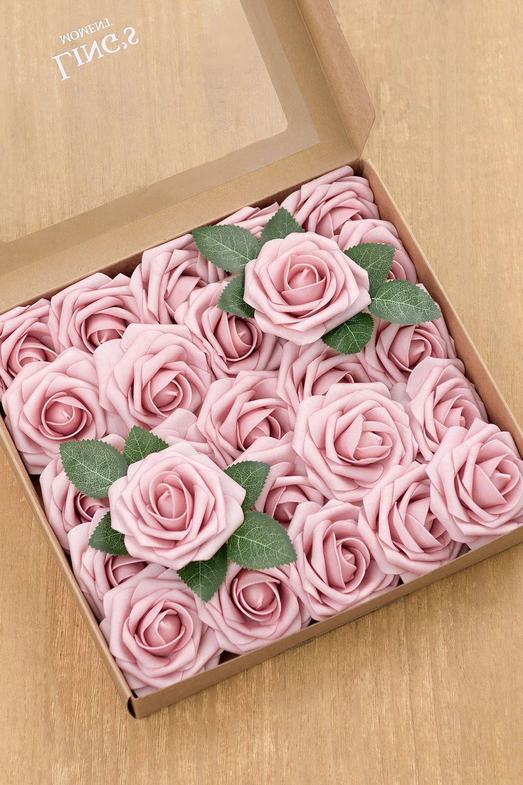 3" Foam Rose with Stem - Blush & Pink - lingsDev
