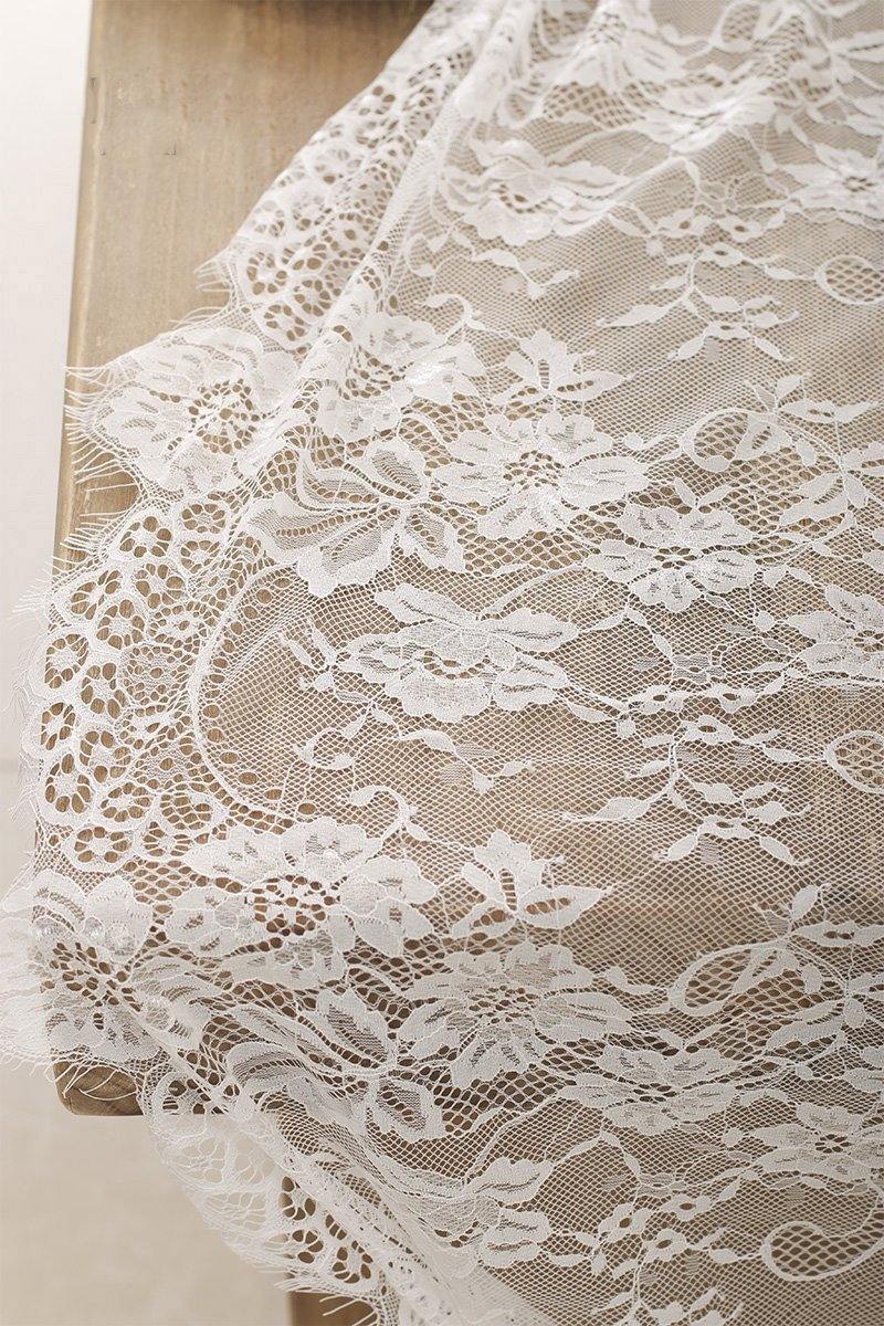 Eyelash Lace Table Overlay 30x120 inch - Ling's moment