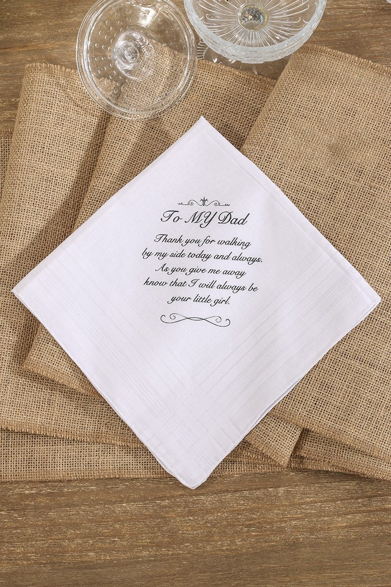 Wedding Handkerchief for Dad & Mom - Ling's moment