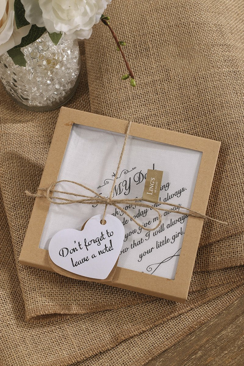 Wedding Handkerchief for Dad & Mom - Ling's moment