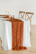 Rustic Gauze Cheesecloth Table Runner 30"w x 10FT - 7 colors - lingsDev