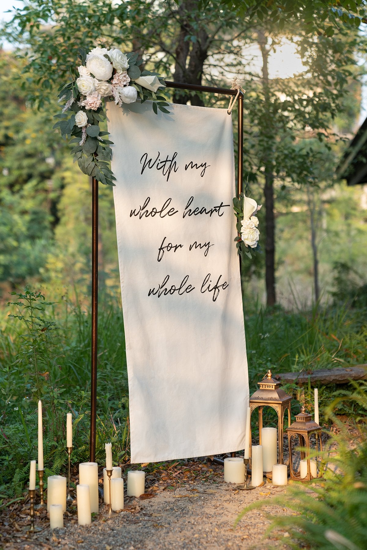 Flower Sign Décor (Set of 2) - White & Sage - lingsDev
