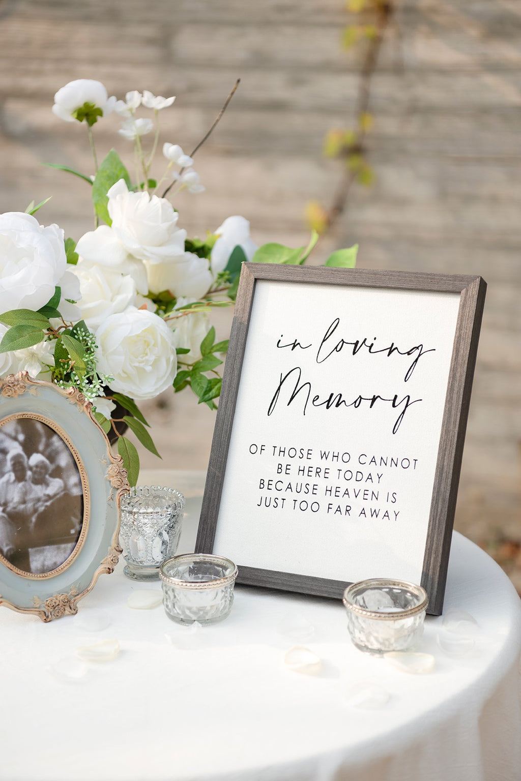 Wedding Sign for Remembrance Table - In Loving Memory - lingsDev