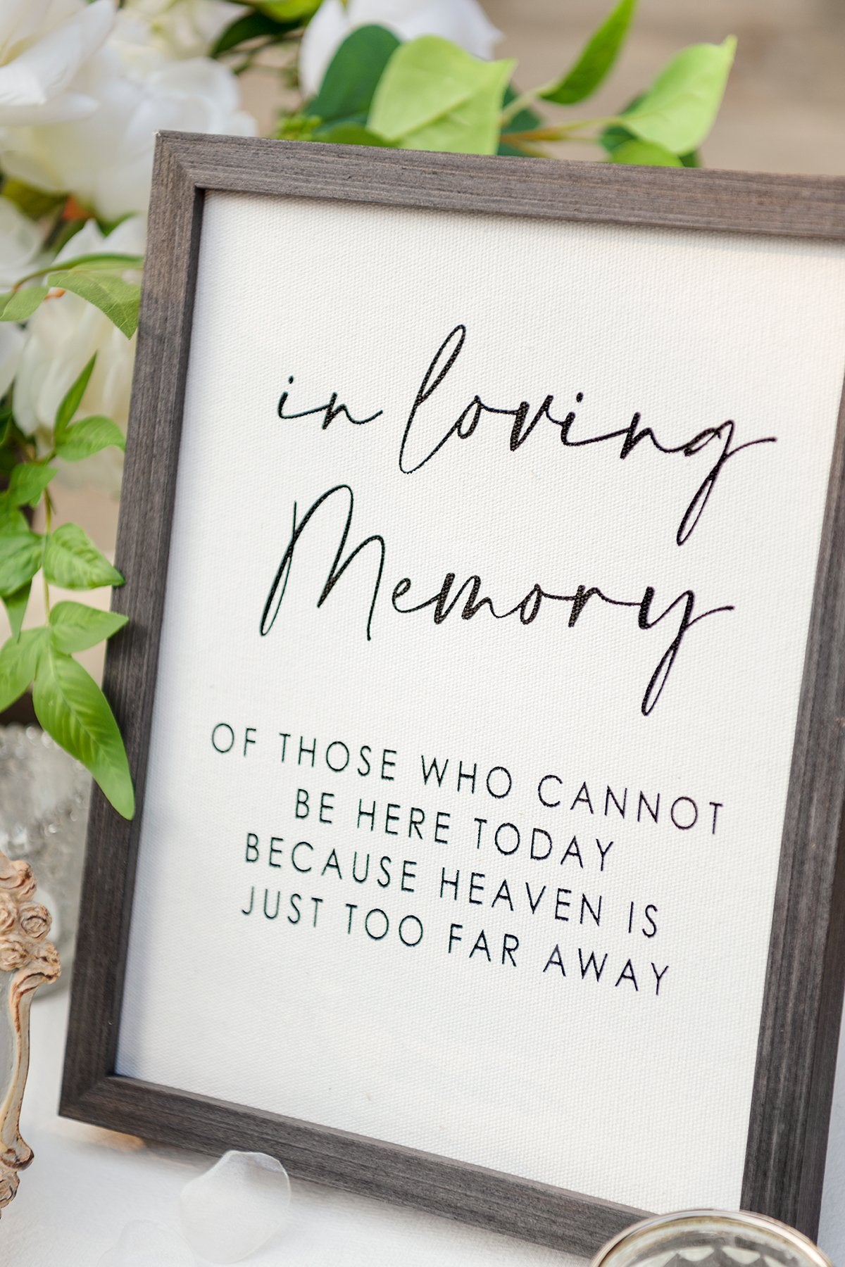 Wedding Sign for Remembrance Table - In Loving Memory - lingsDev