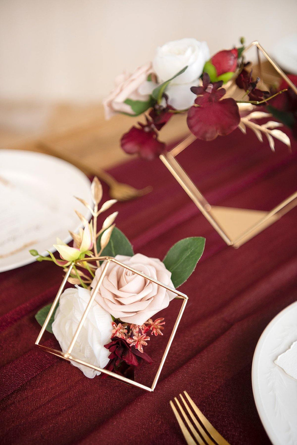 Gold Himmeli Geometric Floral Centerpieces (Set of 3) - 4 Colors - lingsDev