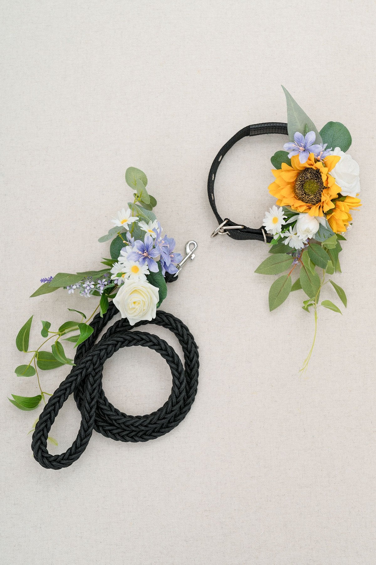 Dog Leash Set - Sunflowers & Lavender - lingsDev