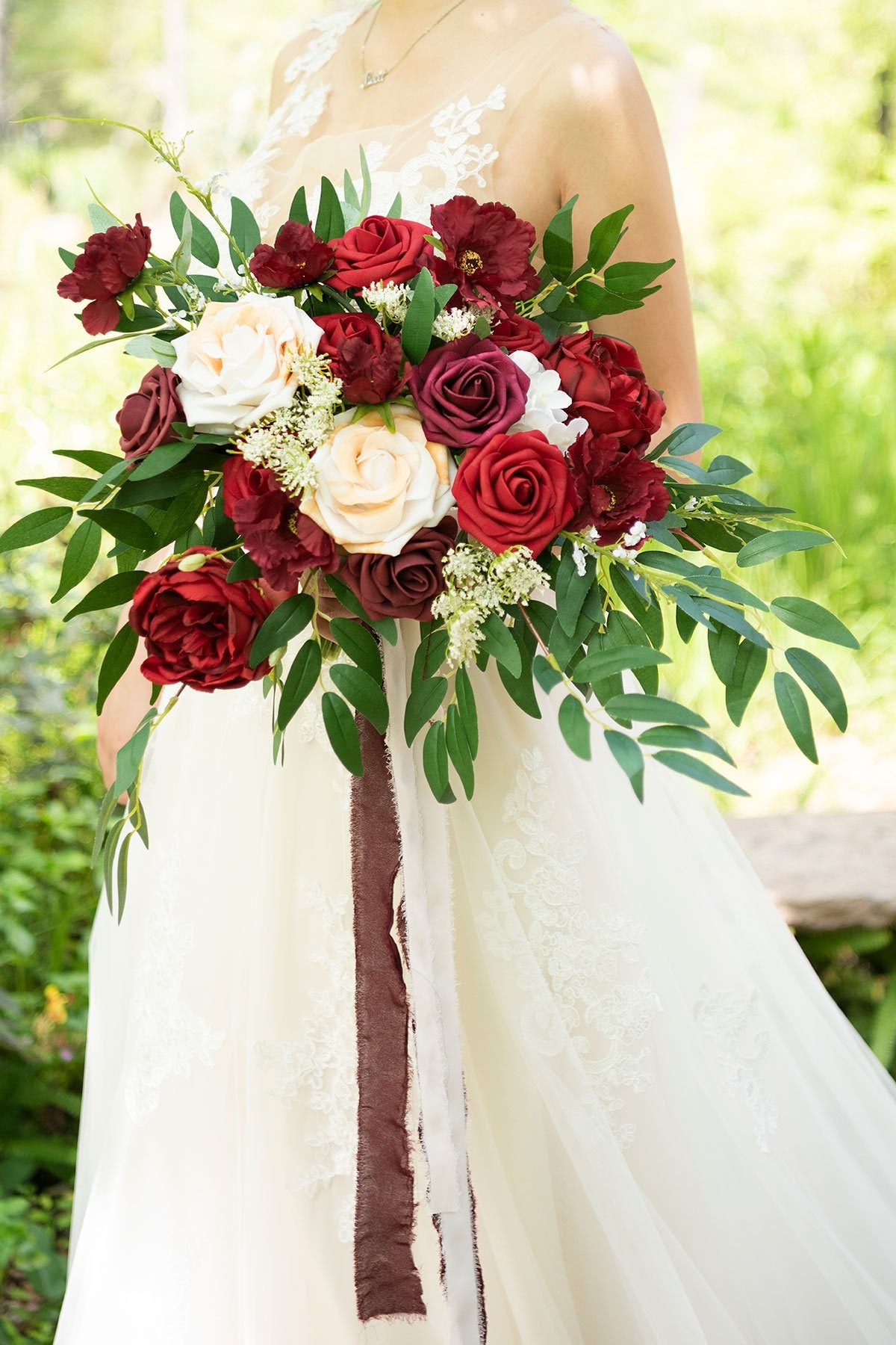 Dusty Rose & Burgundy Flowers Box Set - Exuberant Burgundy (Basic) - lingsDev