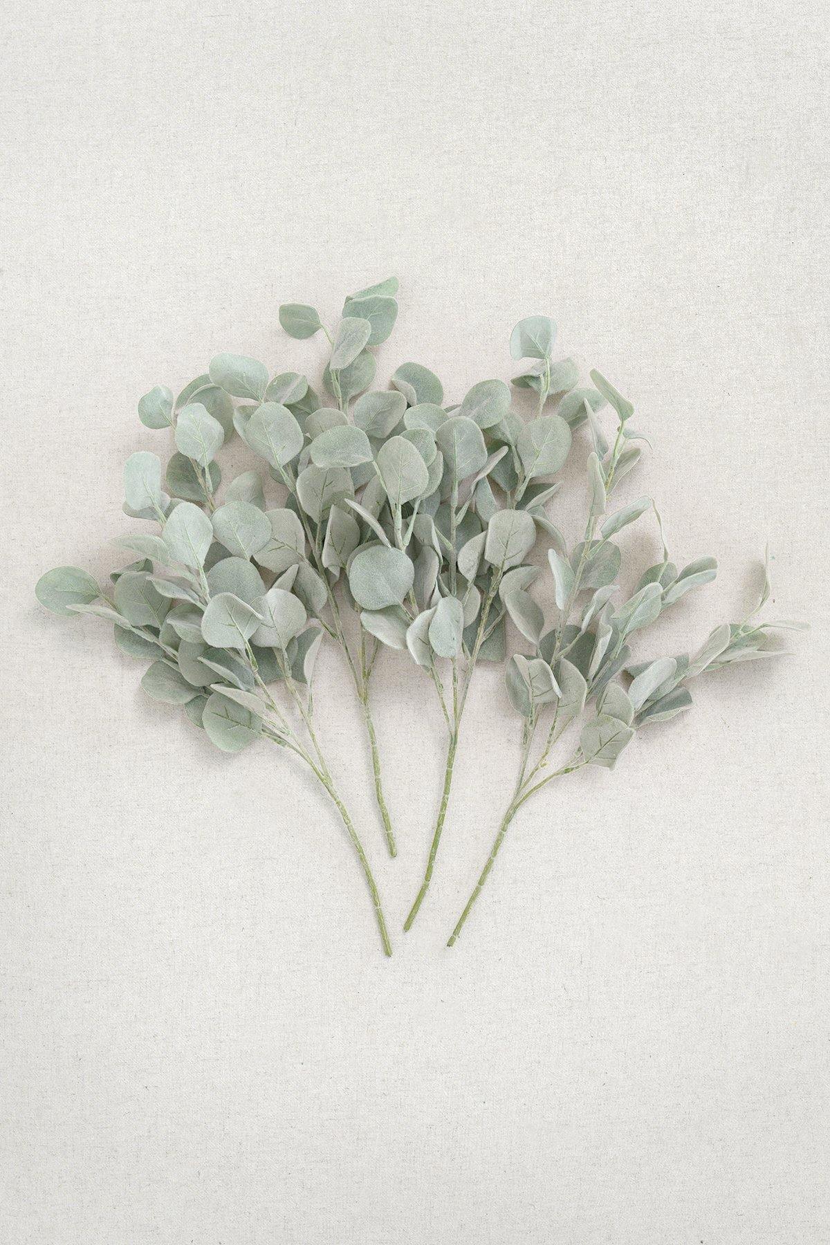Flocked Silver Dollar Eucalyptus - lingsDev
