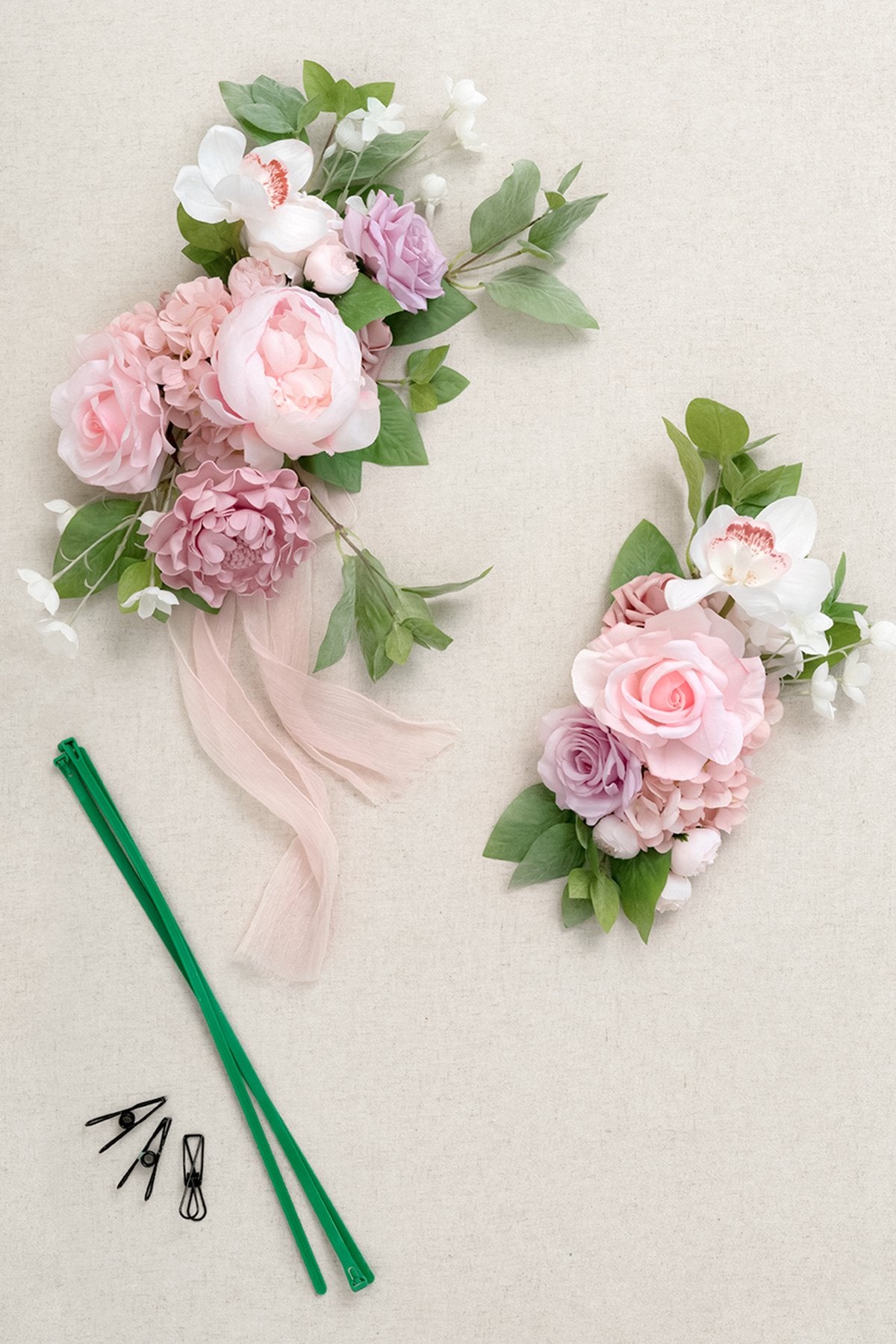 Flower Sign Décor (Set of 2) - Pale Pink - lingsDev
