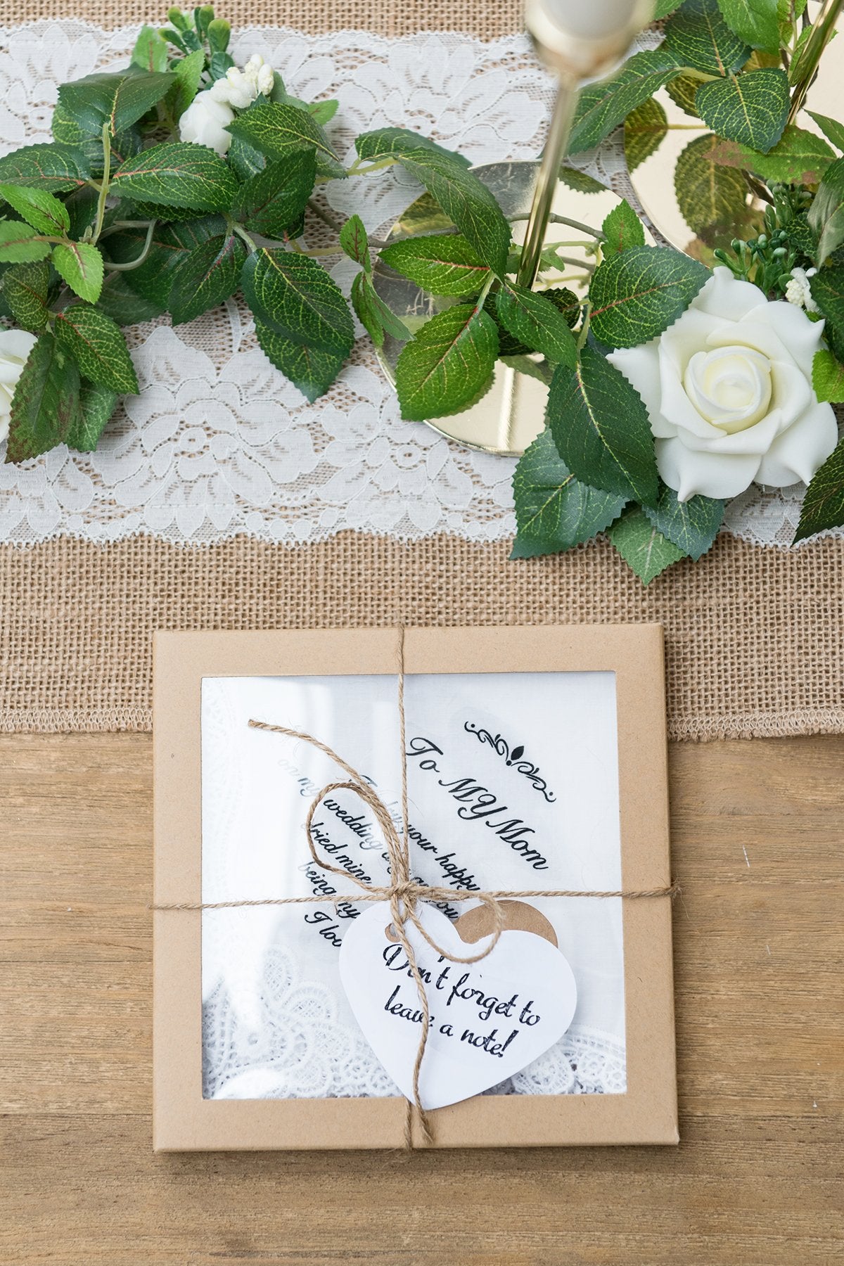 Wedding Handkerchief for Dad & Mom - Ling's moment