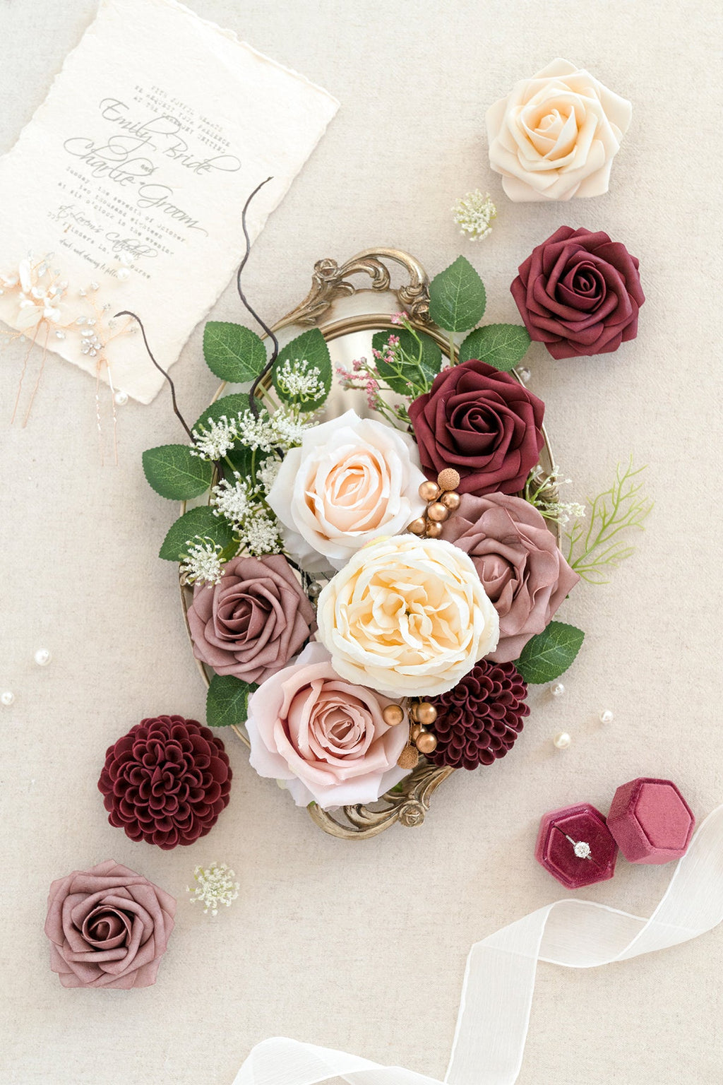 Dusty Rose Designer Flower Boxes